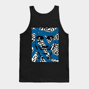 Smile Lines BLUE Tank Top